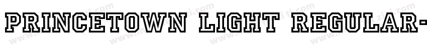 Princetown Light Regular字体转换